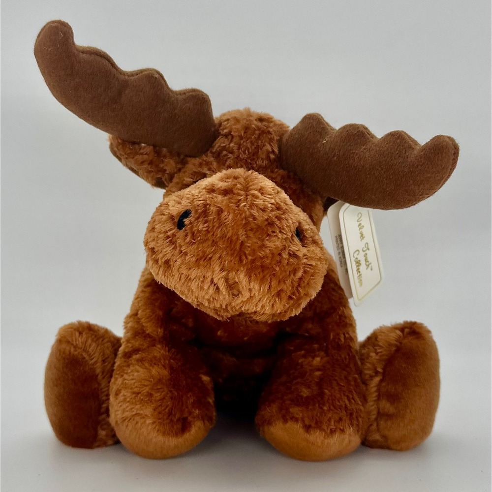 Velvet Touch Collection "Winterpuff" Moose Plush Jerry Elsner Co 10" #6551 NWT